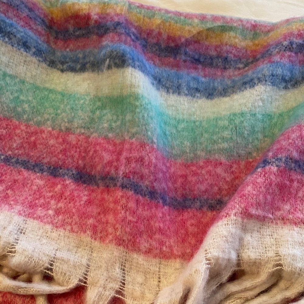 Free People Multicolor Striped Throw Blanket - Picture 8 of 8